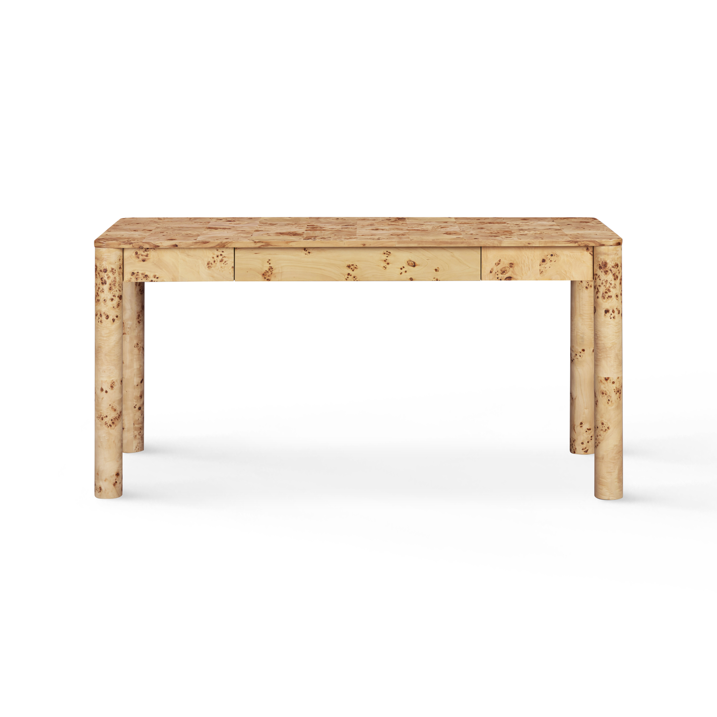 TOV FURNITURE | Berri 60" Natural Burl 3-Drawer Work Desk | $1,643.73