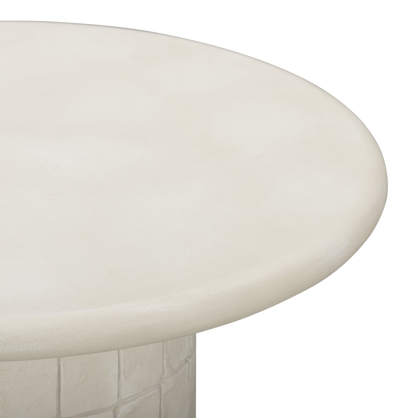 TOV FURNITURE | Fafo Beige Indoor/Outdoor Concrete Side Table | $652.63