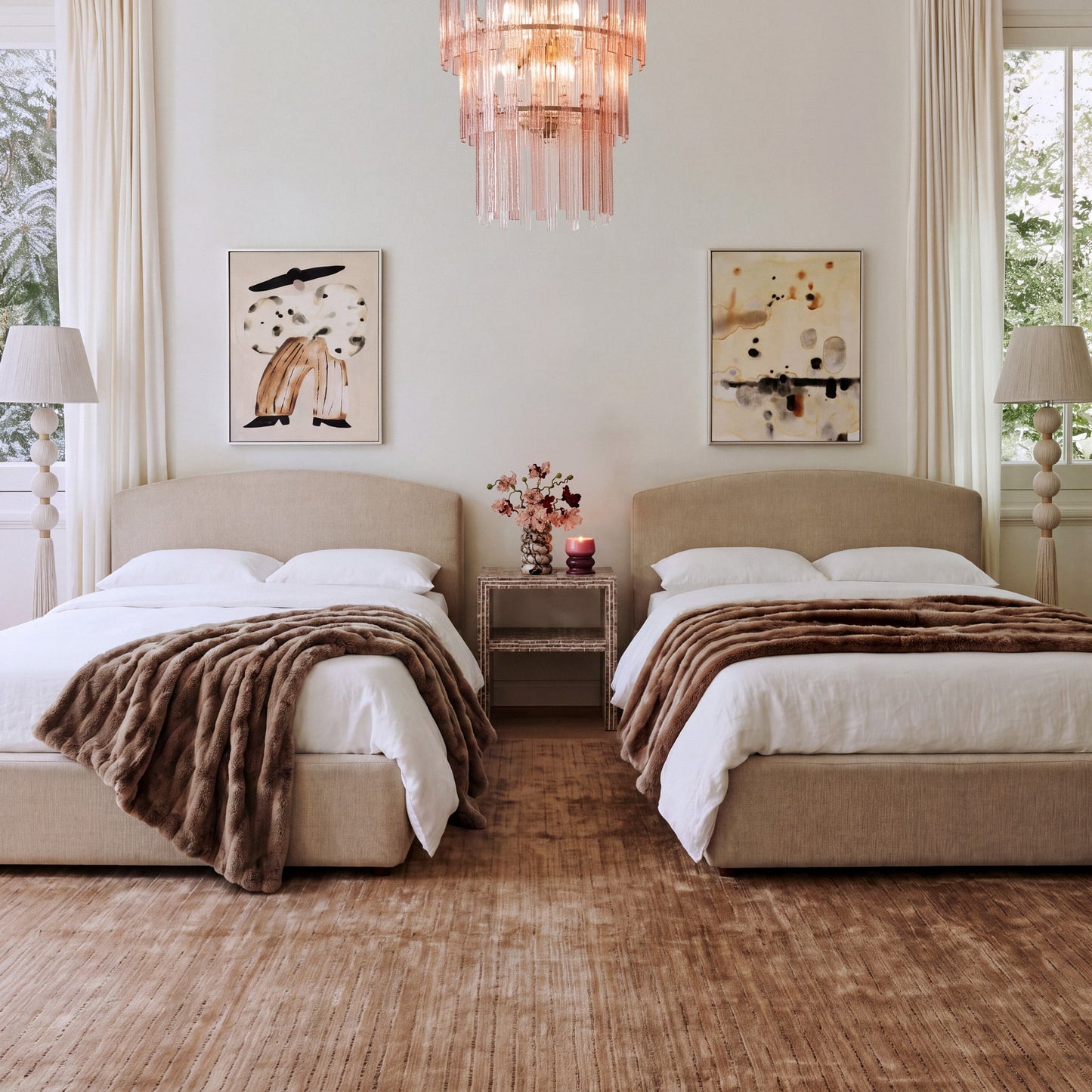 TOV FURNITURE | Leah 48" Special Sized Chenille Bed | $1,494.13