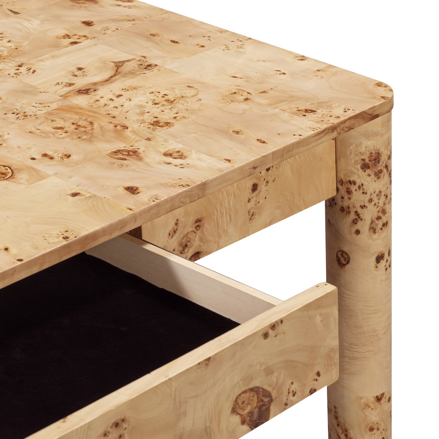 TOV FURNITURE | Berri 60" Natural Burl 3-Drawer Work Desk | $1,643.73