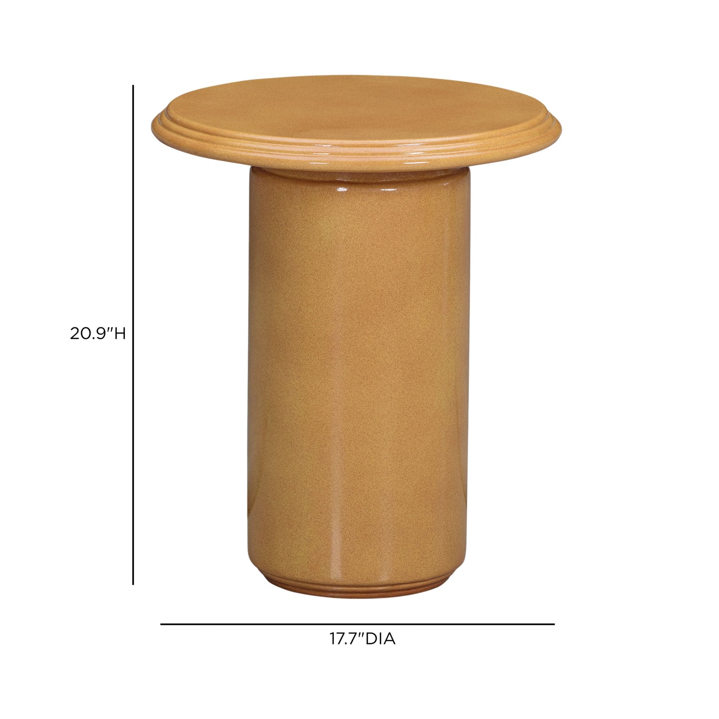 TOV FURNITURE | Tate Turmeric Concrete Indoor/Outdoor Side Table | $652.63