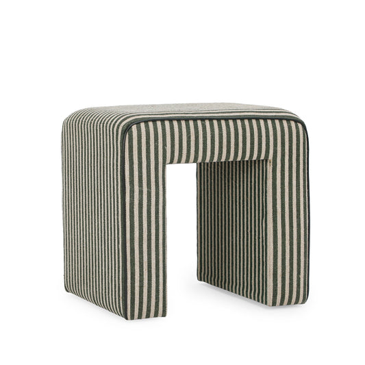Byron Square Cotton Jute Ottoman