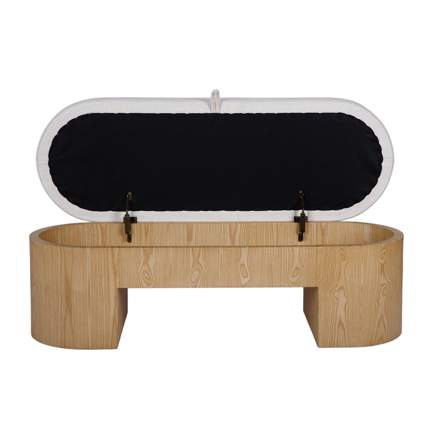 TOV FURNITURE | Poppi 49" Cream Performance Fabric Storage Bench | $933.13