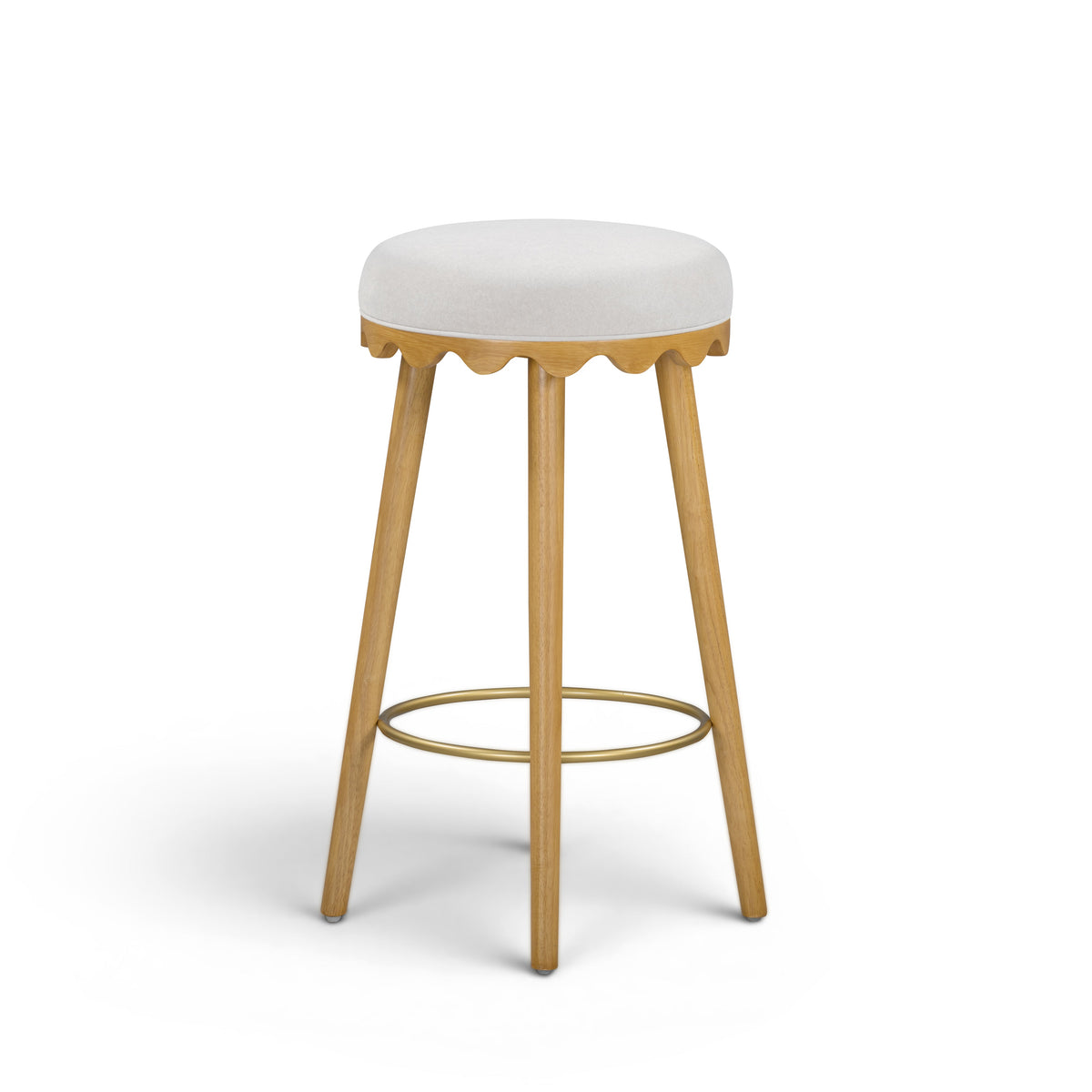 Oodle Performance Vegan Mohair Bar and Counter Stool