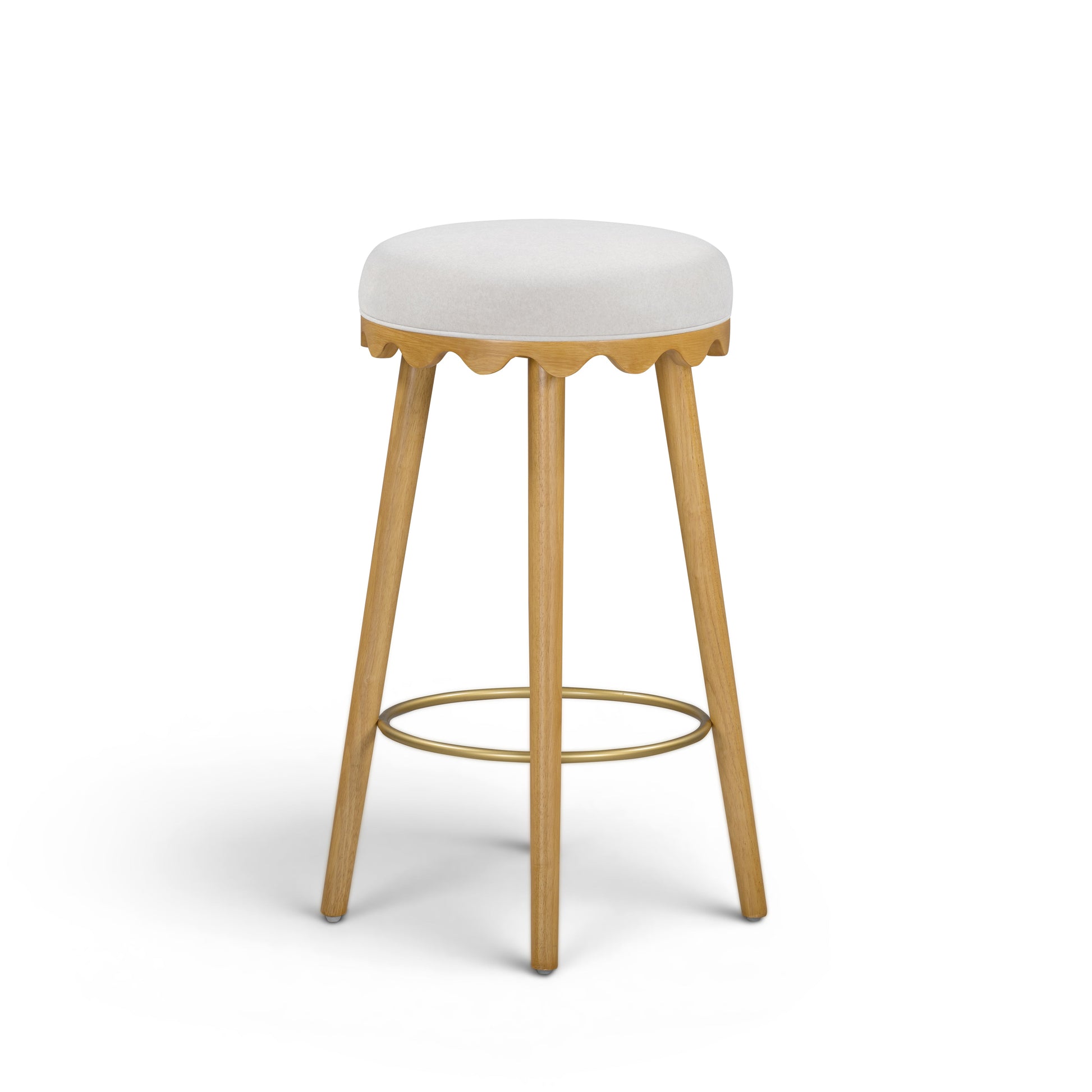 Oodle Performance Vegan Mohair Bar and Counter Stool