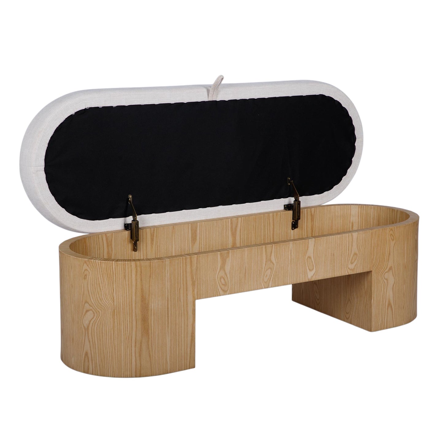 TOV FURNITURE | Poppi 49" Cream Performance Fabric Storage Bench | $933.13