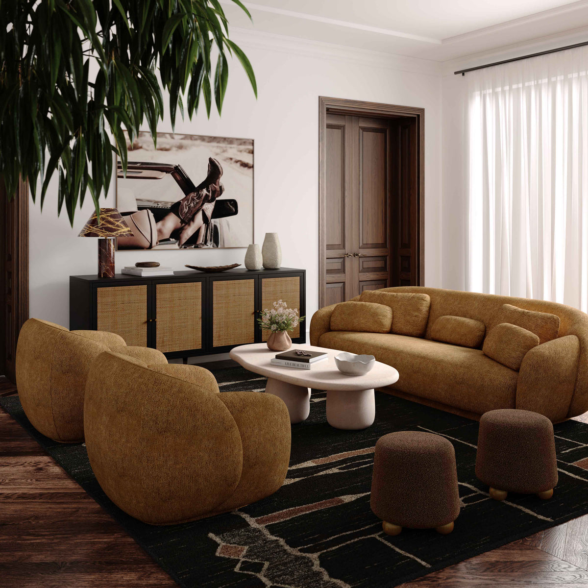 TOV FURNITURE | Jaine Ottoman | Starting at $275.22