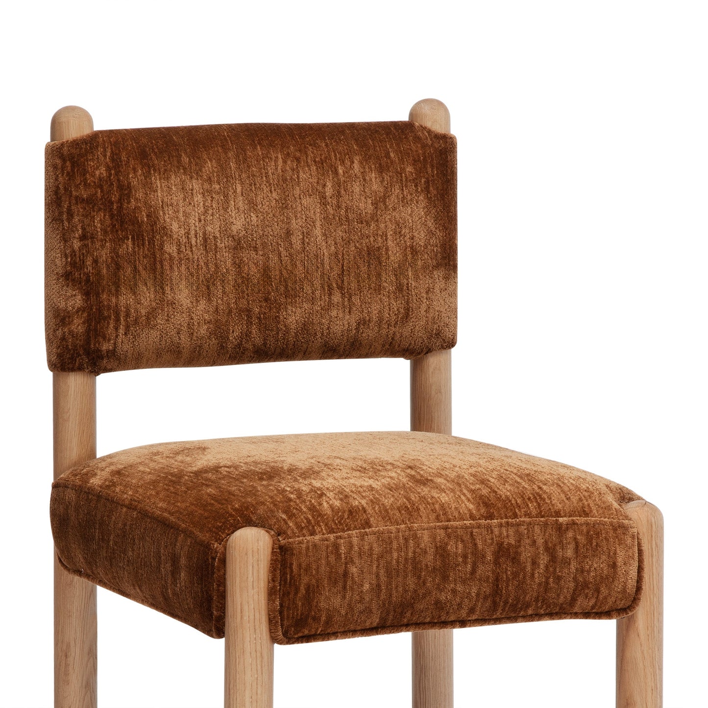 TOV FURNITURE | Bruno Thick Performance Chenille Straight Back Dining Chair | $592.02