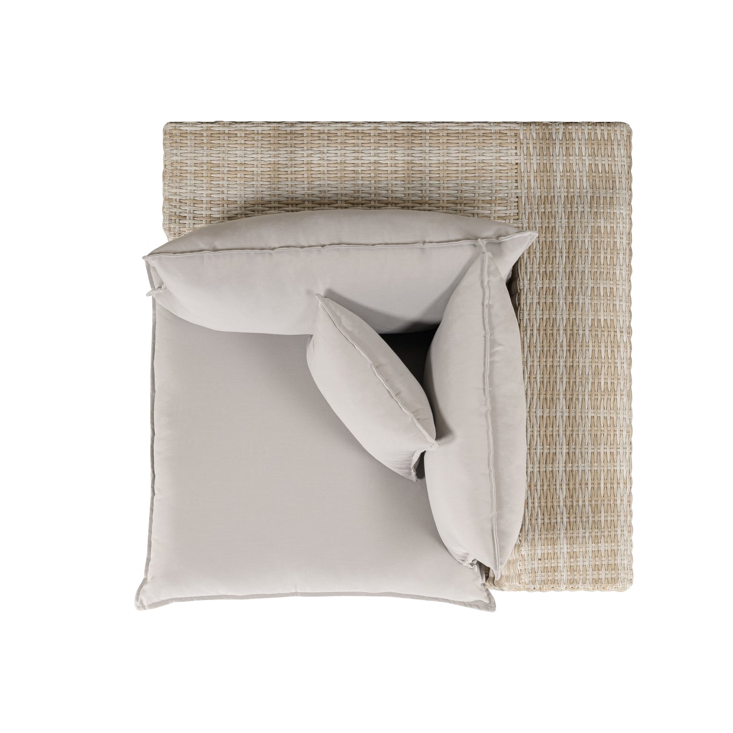 TOV FURNITURE | Cali Performance Fabric & Wicker Outdoor Corner Chair | $1,494.13