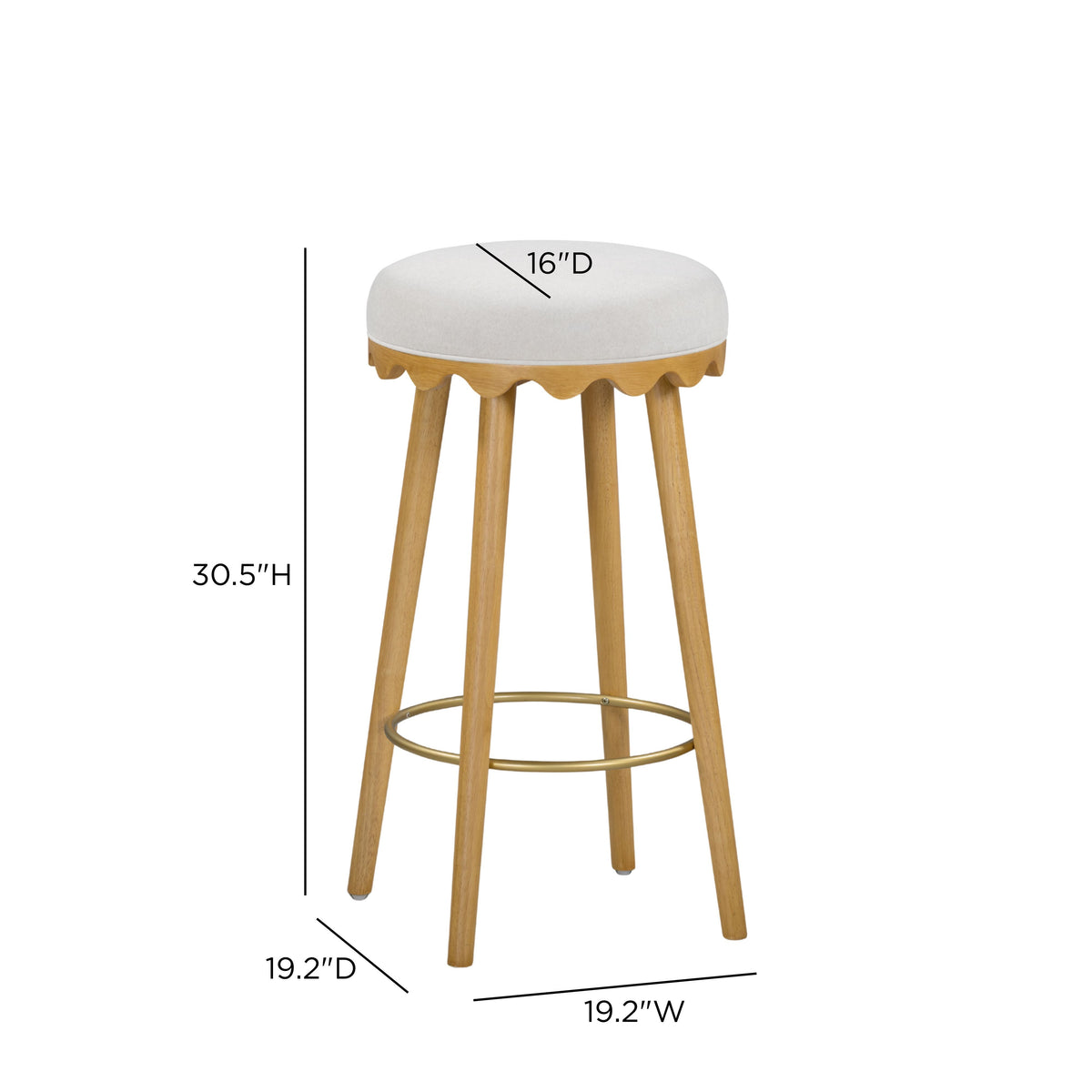 TOV FURNITURE | Oodle Performance Vegan Mohair Bar and Counter Stool | Starting at $652.63