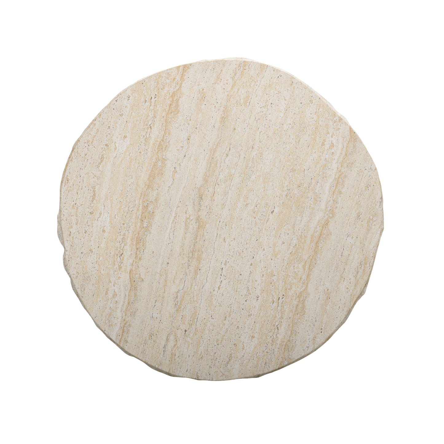TOV FURNITURE | Roxanne Faux Travertine Indoor/Outdoor Concrete Side Table | $877.03