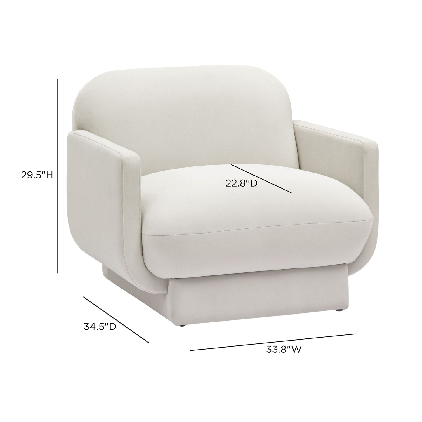 TOV FURNITURE | Azalea Performance Velvet Accent Chair | $1,120.13