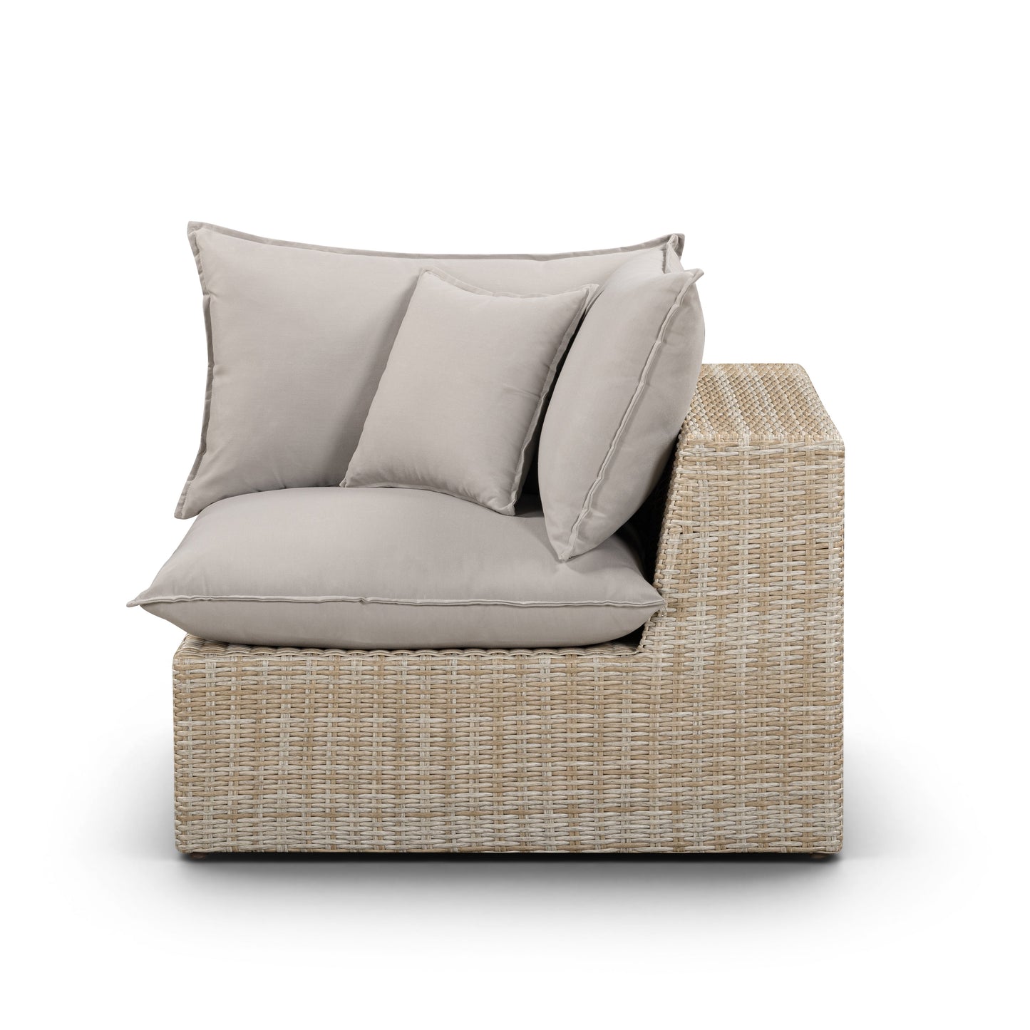 TOV FURNITURE | Cali Performance Fabric & Wicker Outdoor Corner Chair | $1,494.13