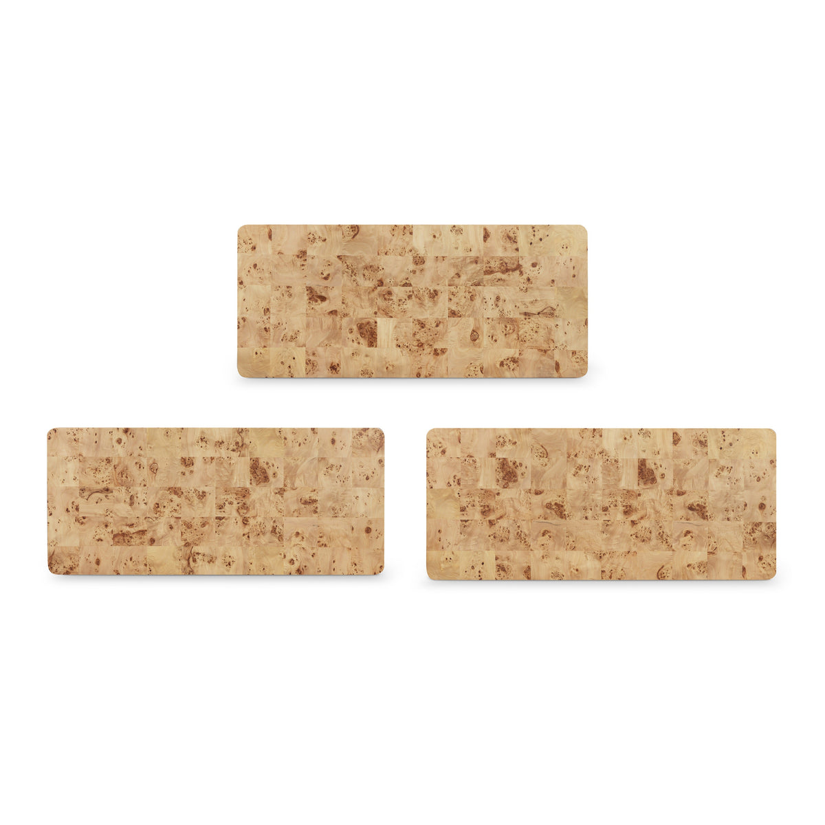 TOV FURNITURE | Berri 60" Natural Burl 3-Drawer Work Desk | $1,643.73