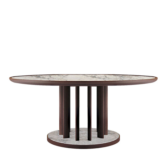 BAMAX | OPALE ROUND EARTHENWARE & CANALETTO TABLE $16,620.00