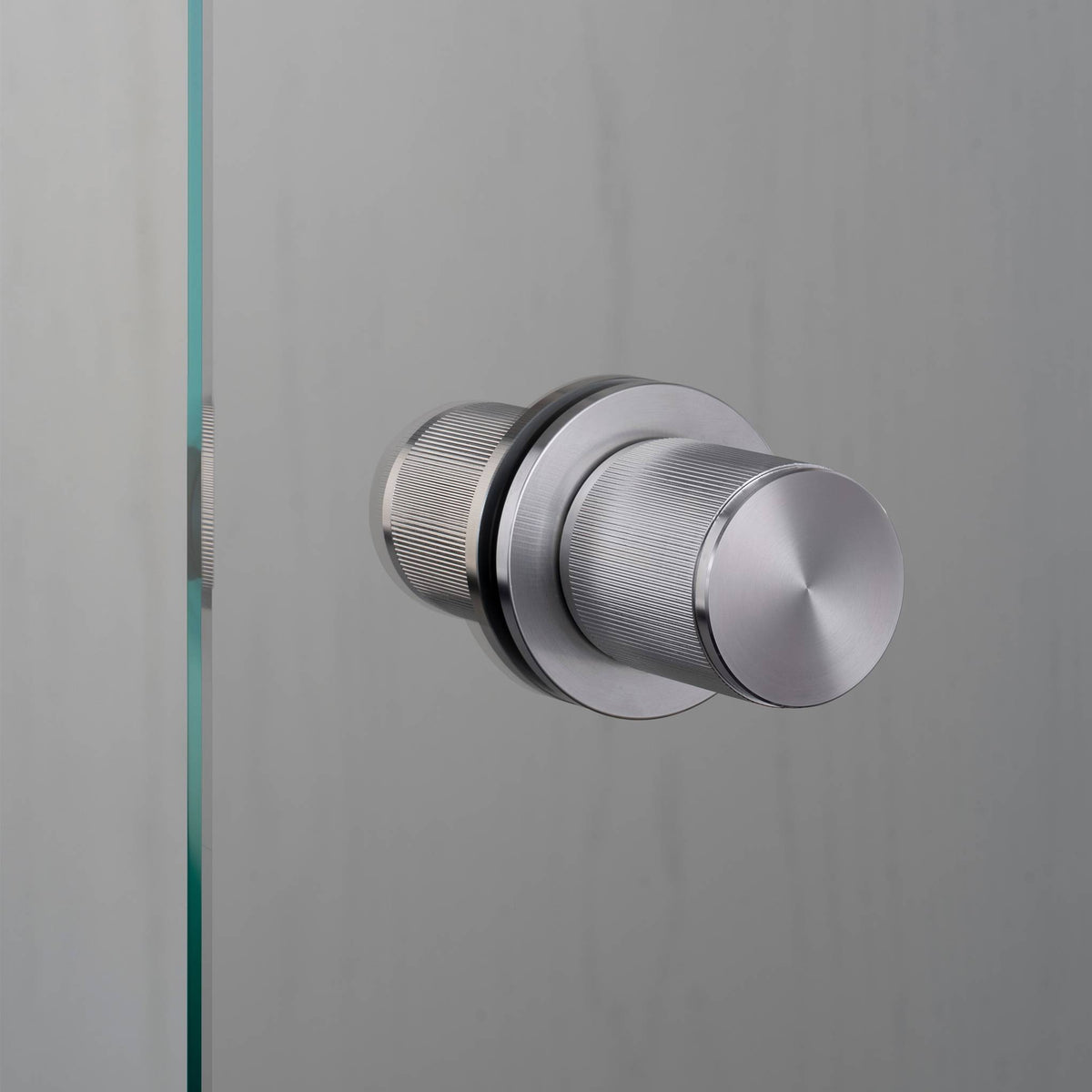 Fixed Door Knob Double-Sided Linear - Steel
