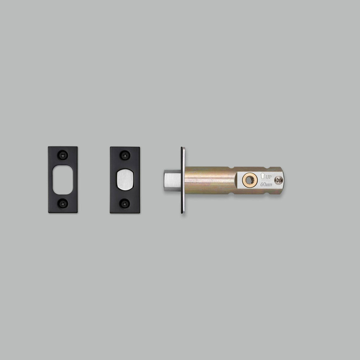 Privacy Bolt Thumbturn Lock - Black 2-3/8
