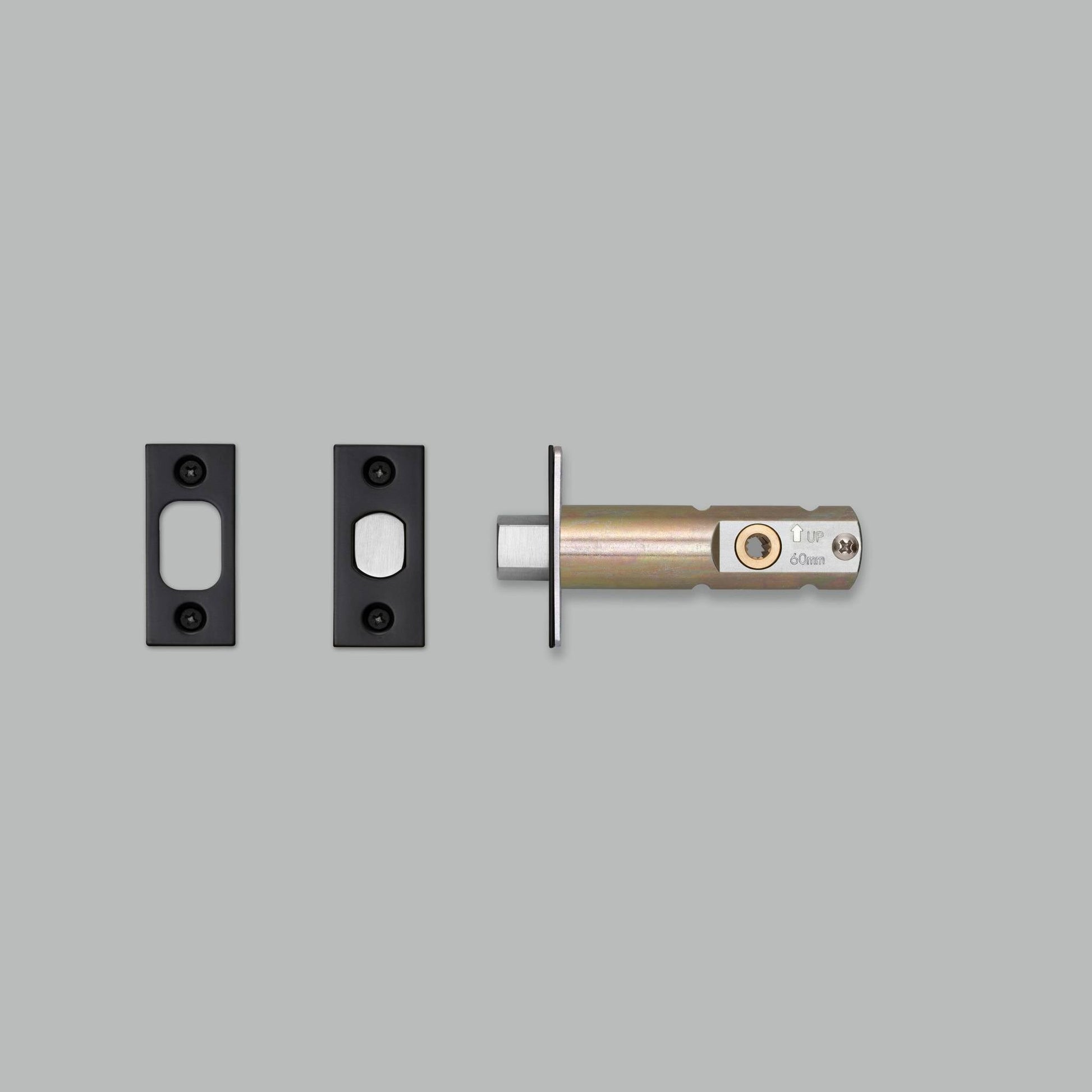 Privacy Bolt Thumbturn Lock - Black 2-3/8