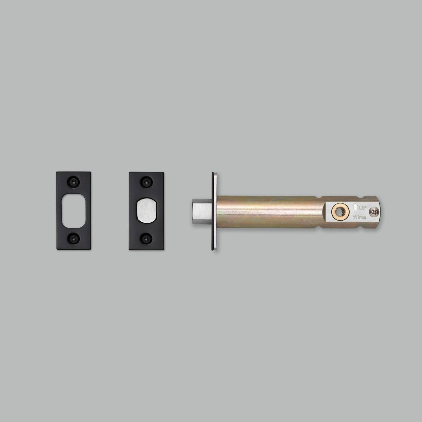 Privacy Bolt Thumbturn Lock - Black 3-3/4
