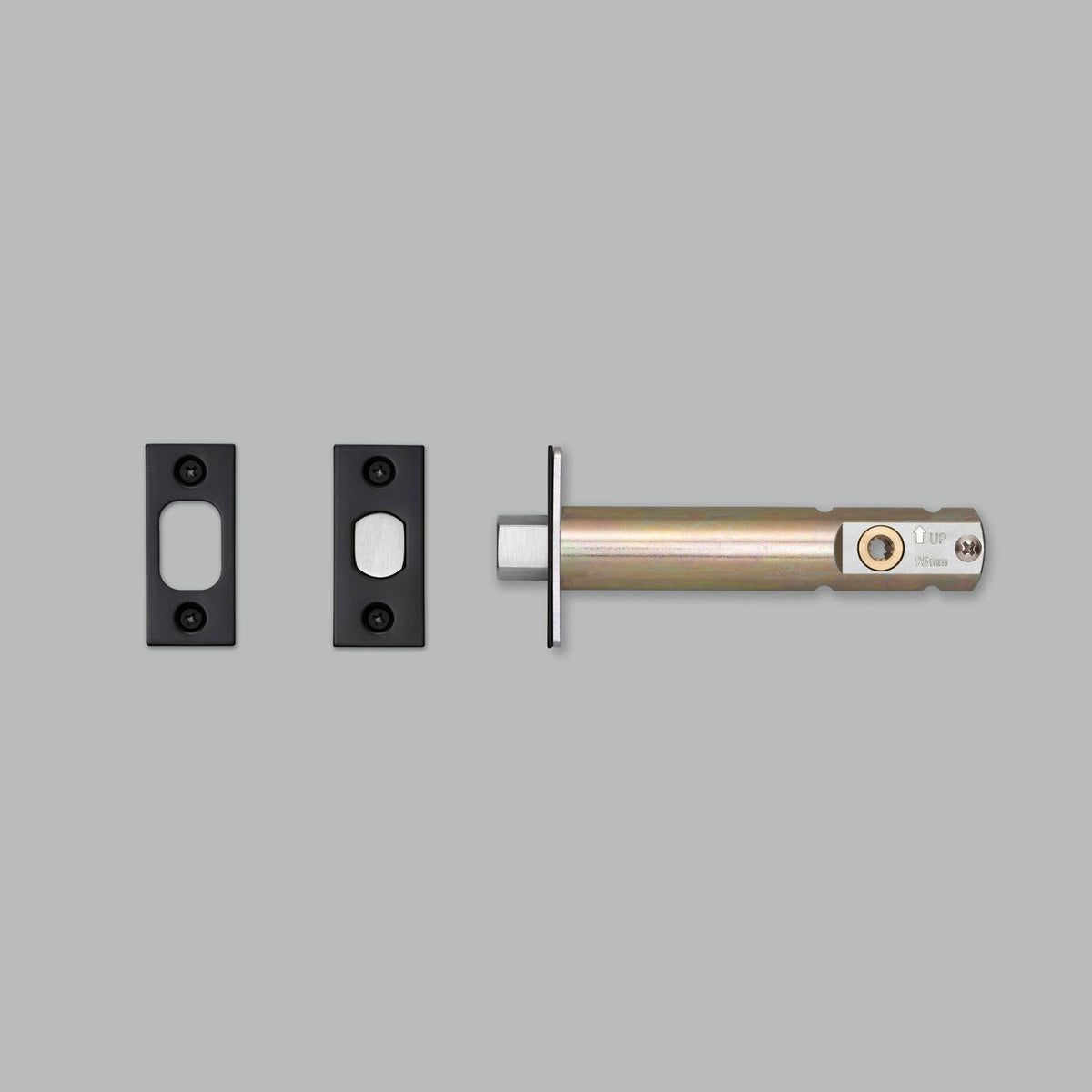 Privacy Bolt Thumbturn Lock - Black 3-3/4