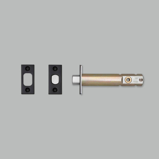 Privacy Bolt Thumbturn Lock - Black 3-3/4