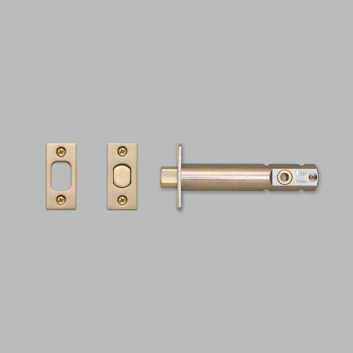 Privacy Bolt Thumbturn Lock - Brass 3-3/4