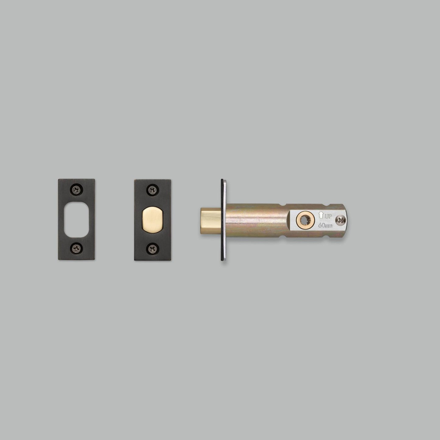 Privacy Bolt Thumbturn Lock - Gun Metal 2-3/8