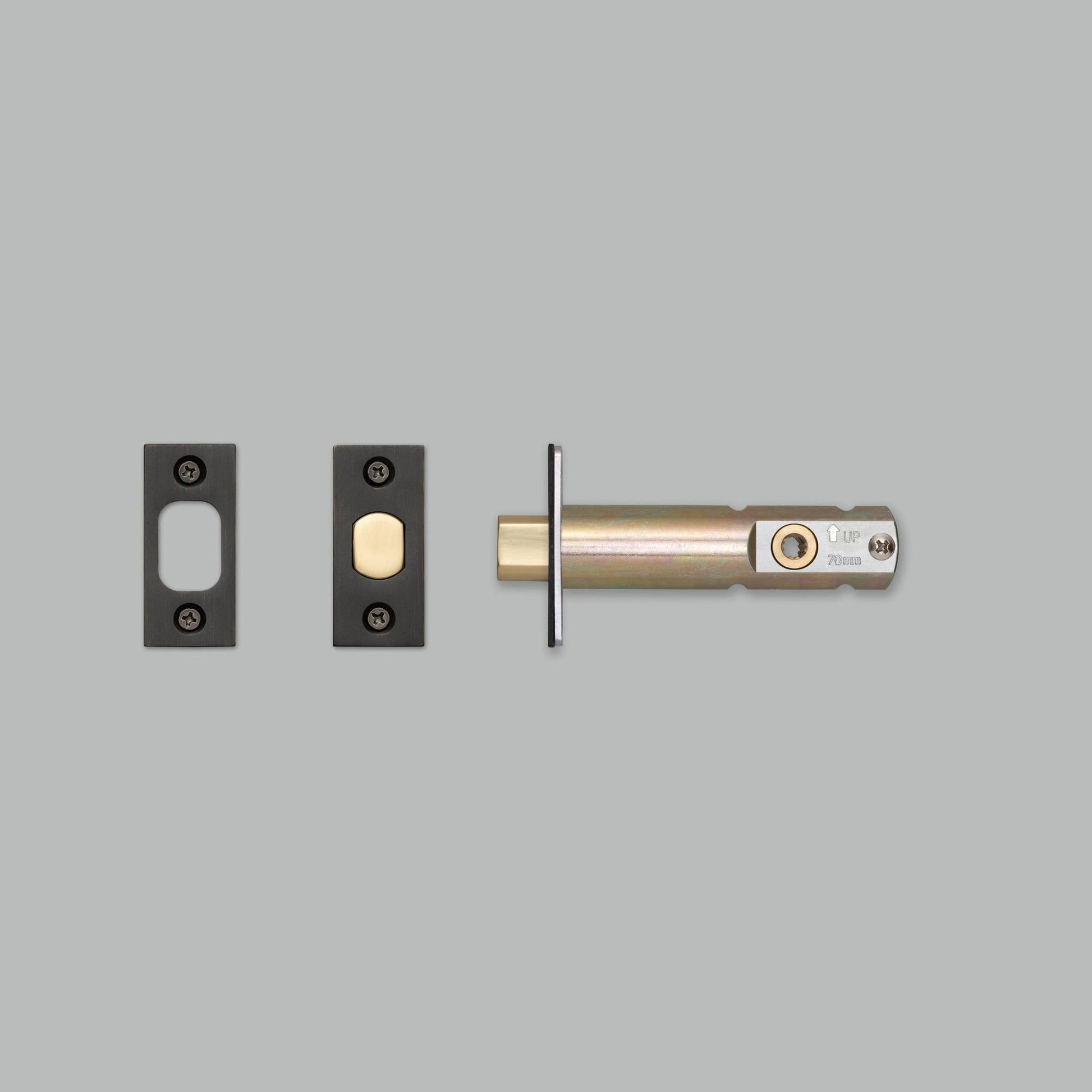 Privacy Bolt Thumbturn Lock - Gun Metal 2-3/4