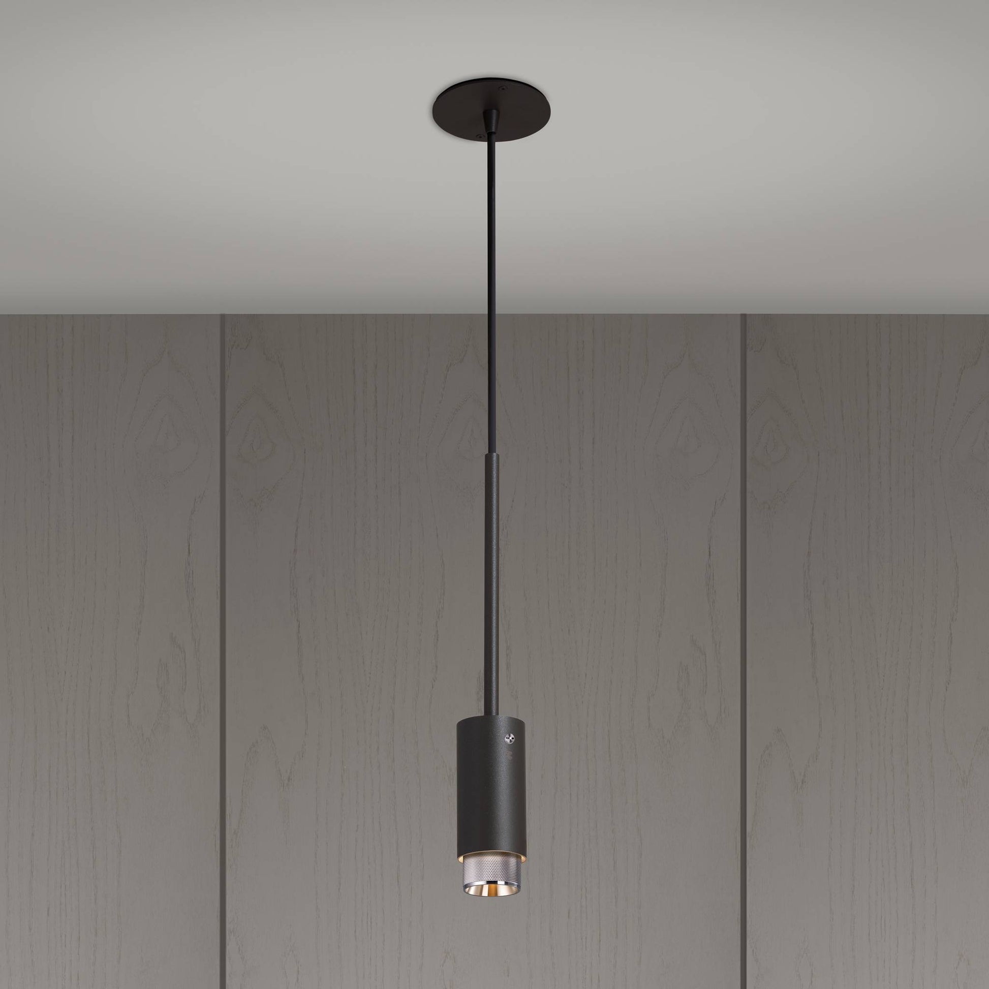 Exhaust Pendant Cross Graphite Steel