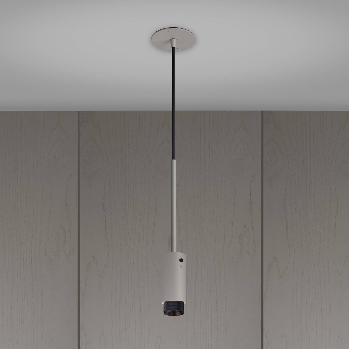 Exhaust Pendant Cross Stone Black