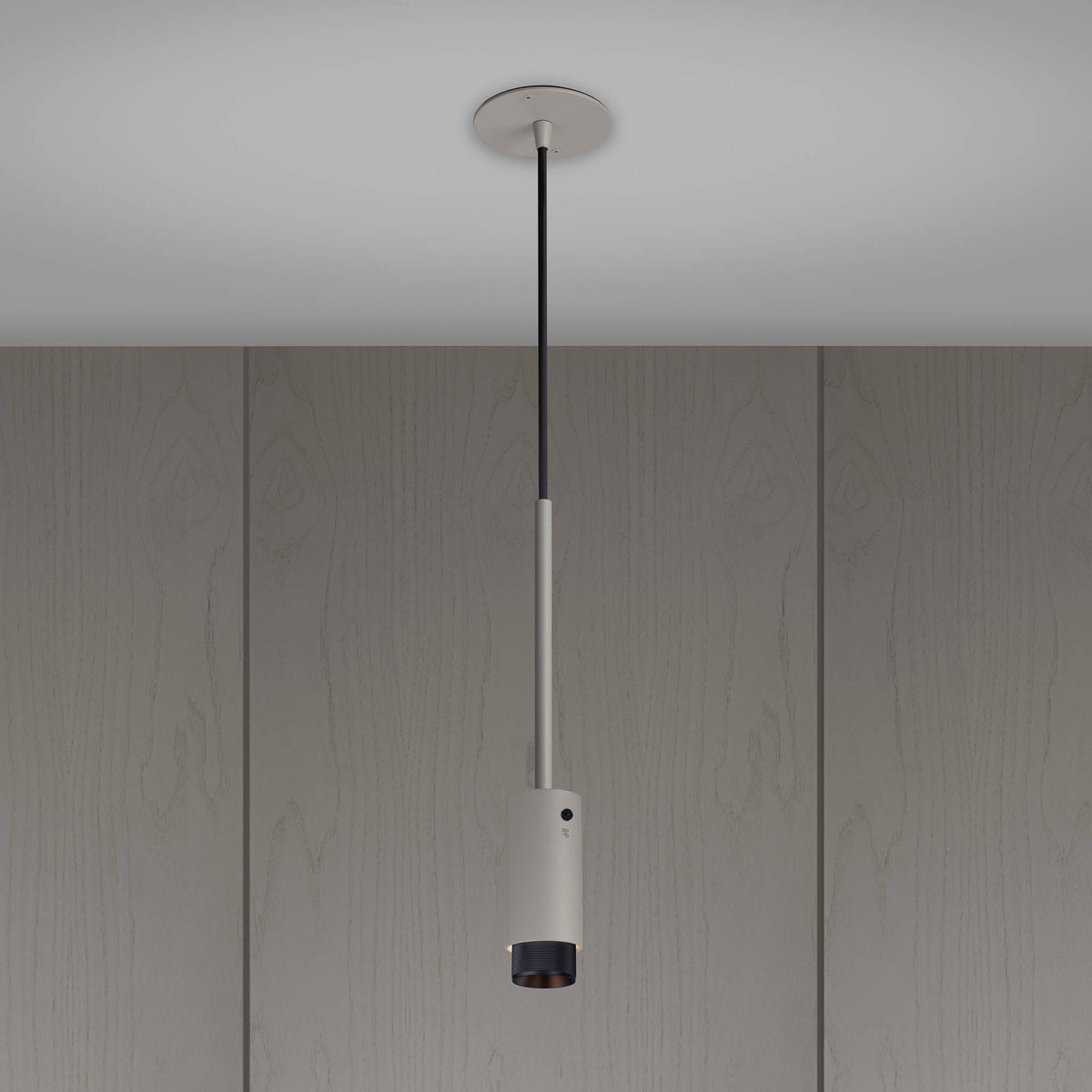 Exhaust Pendant Cross Stone Black