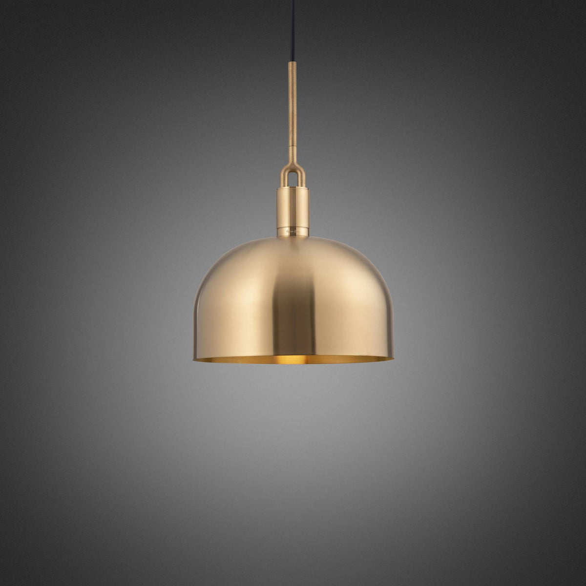 Forked Pendant Shade Large Brass