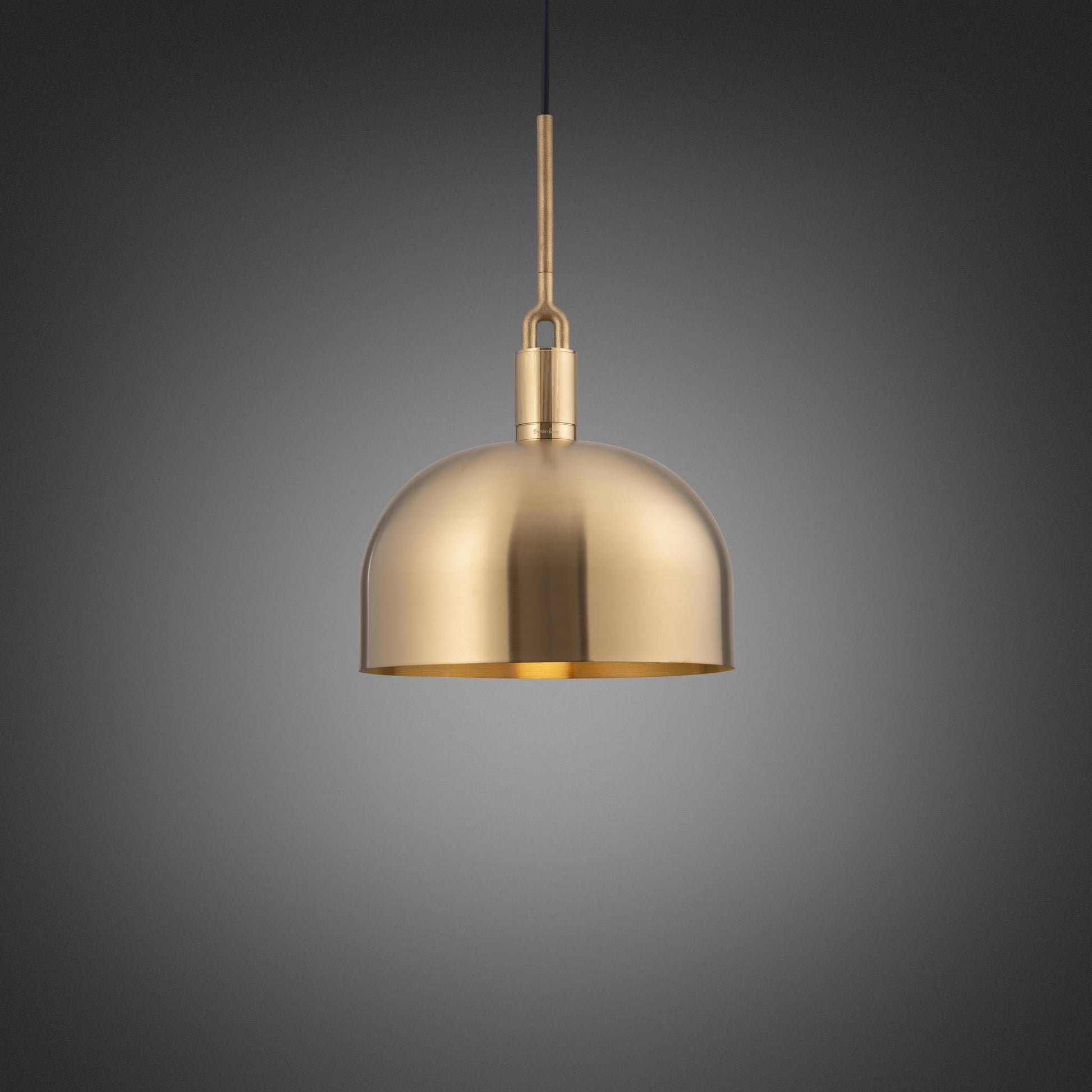 Forked Pendant Shade Large Brass