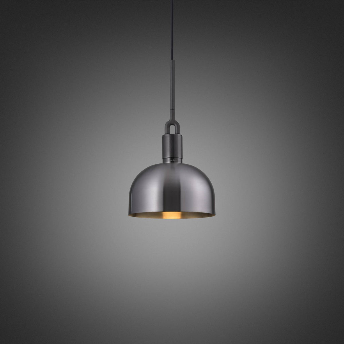 FORKED PENDANT SHADE MEDIUM - GUN METAL