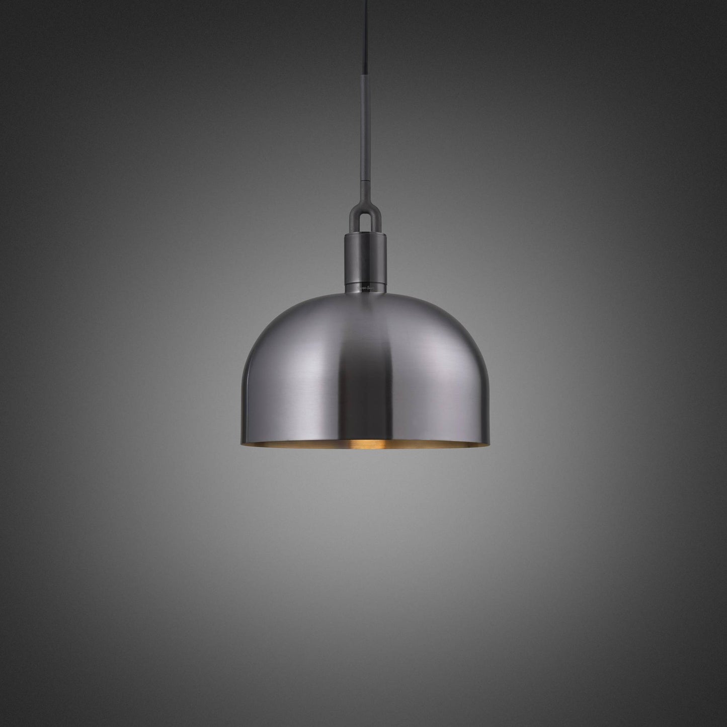 Forked Pendant Shade Large Gun Metal