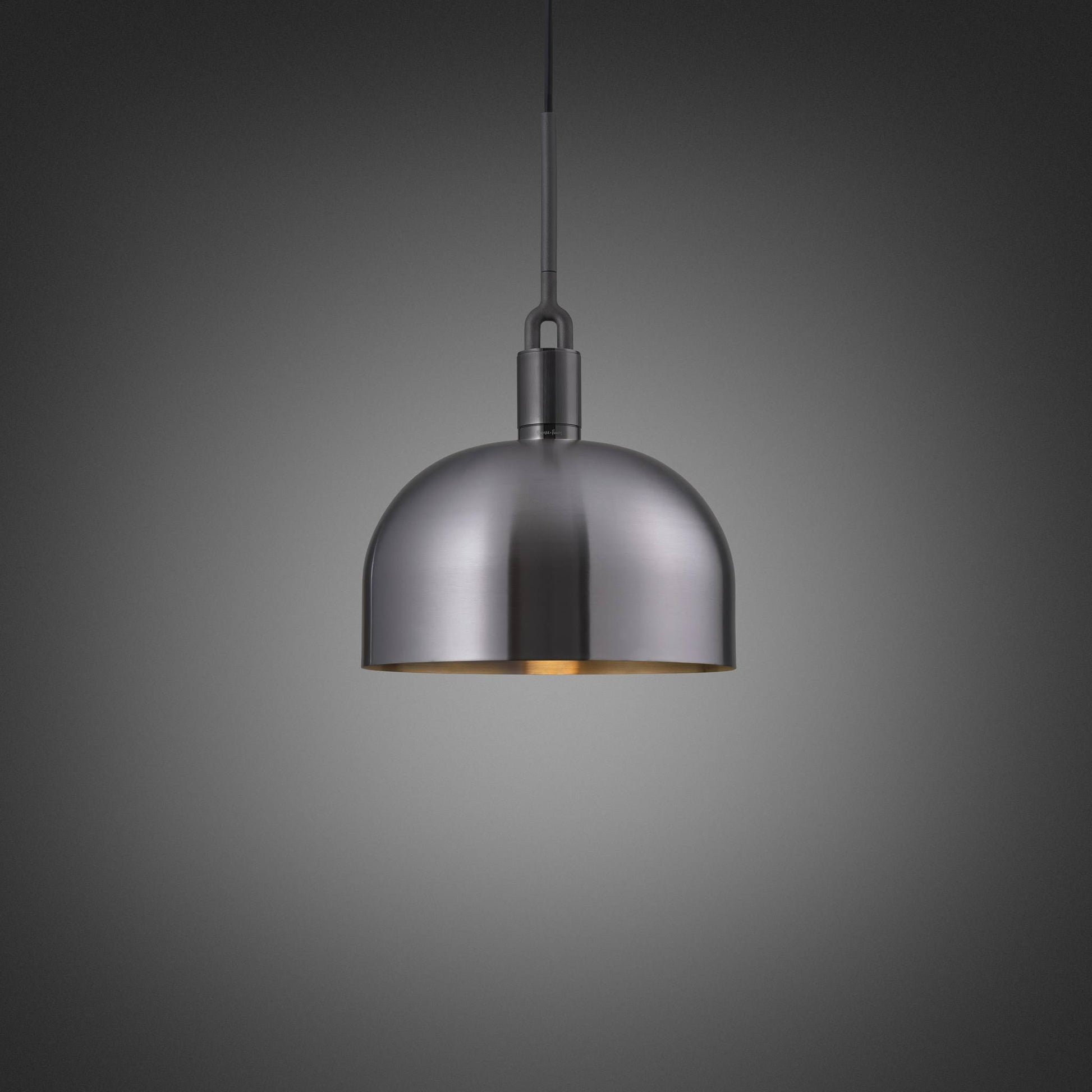 Forked Pendant Shade Large Gun Metal