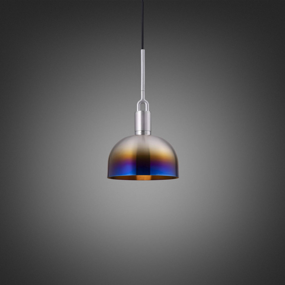 FORKED PENDANT SHADE MEDIUM - BURNT STEEL