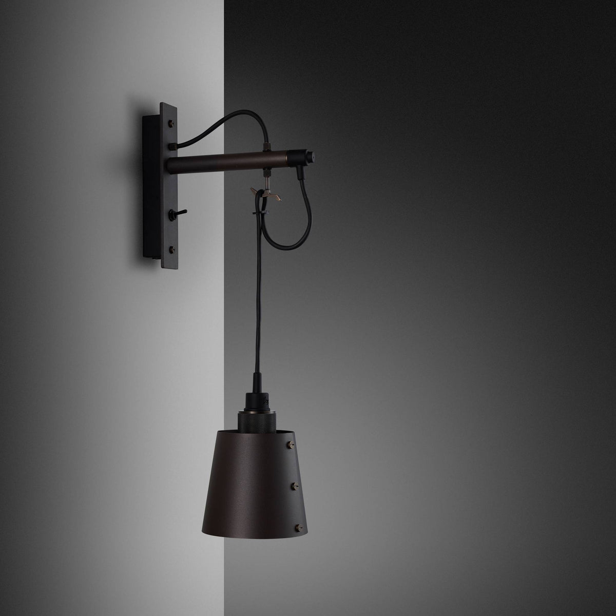 Hooked Wall Small Graphite Smoked Bronze