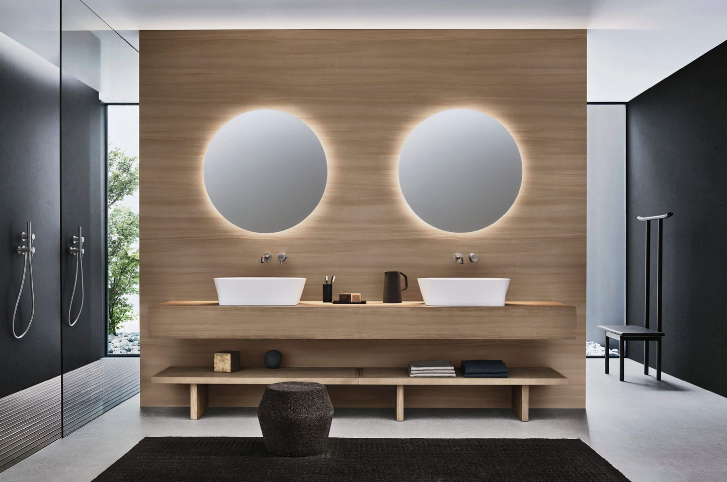 AZUMA 23.01 l washbasin & mirror by NOORTH