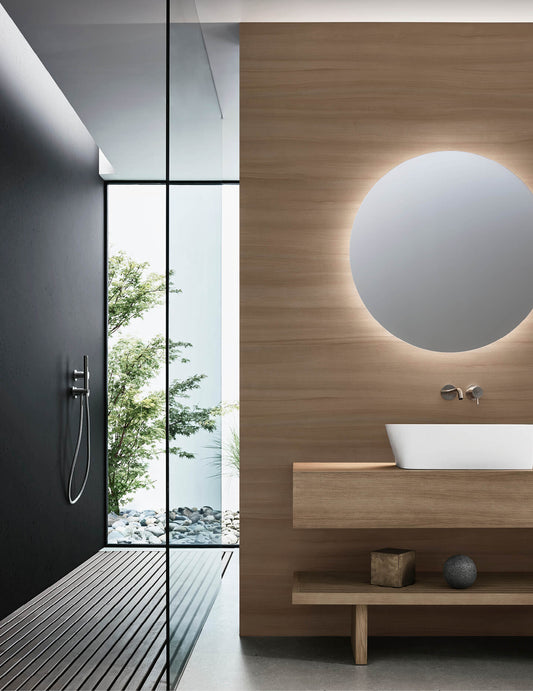 AZUMA 23.01 l washbasin & mirror by NOORTH
