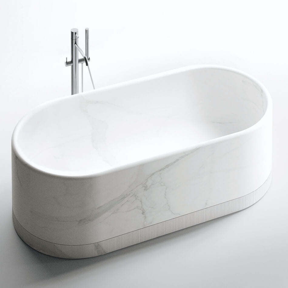 NOORTH Roma marble freestanding bathtub