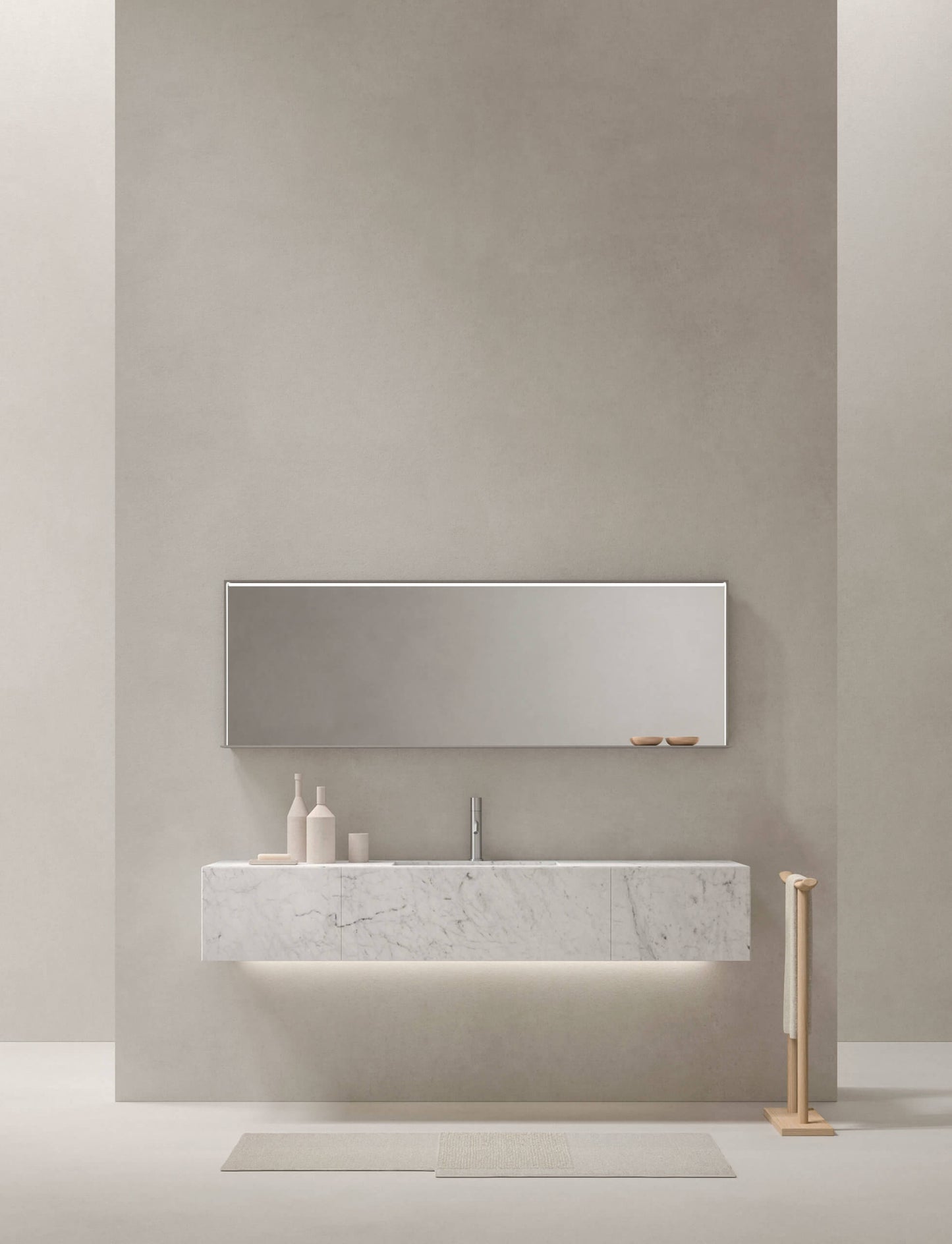 AZUMA 23.05 l washbasin & mirror by NOORTH