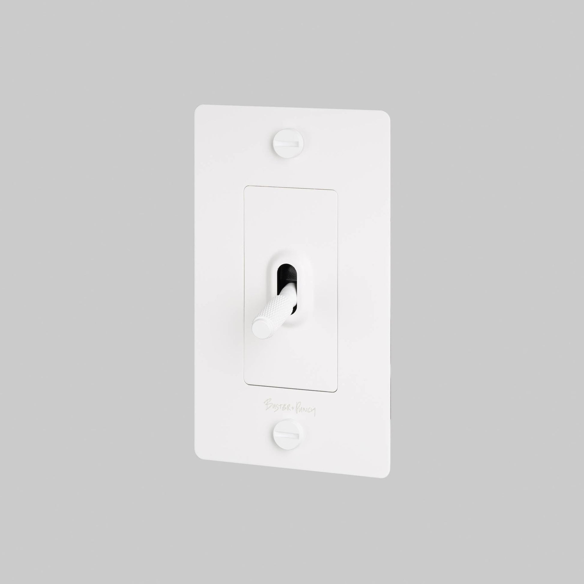 1G Toggle Cross With Logo - White