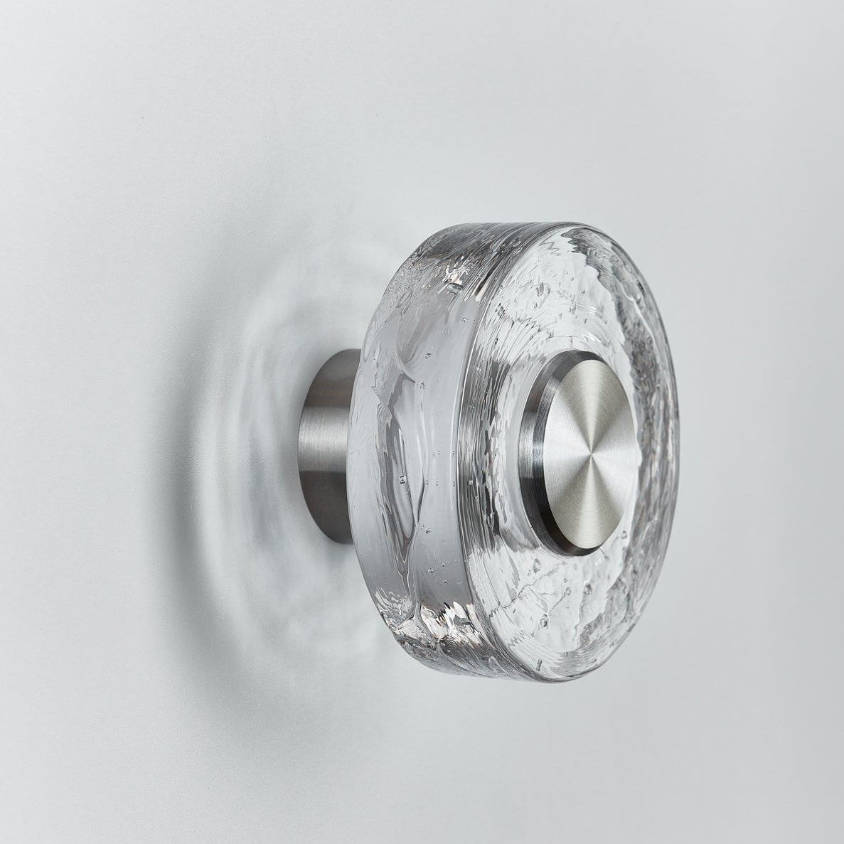 BOMMA Ollo wall lamp brushed silver