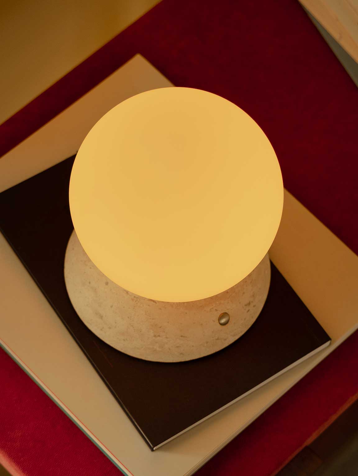 ORIGO WHITE Portable Lamp by David Pompa