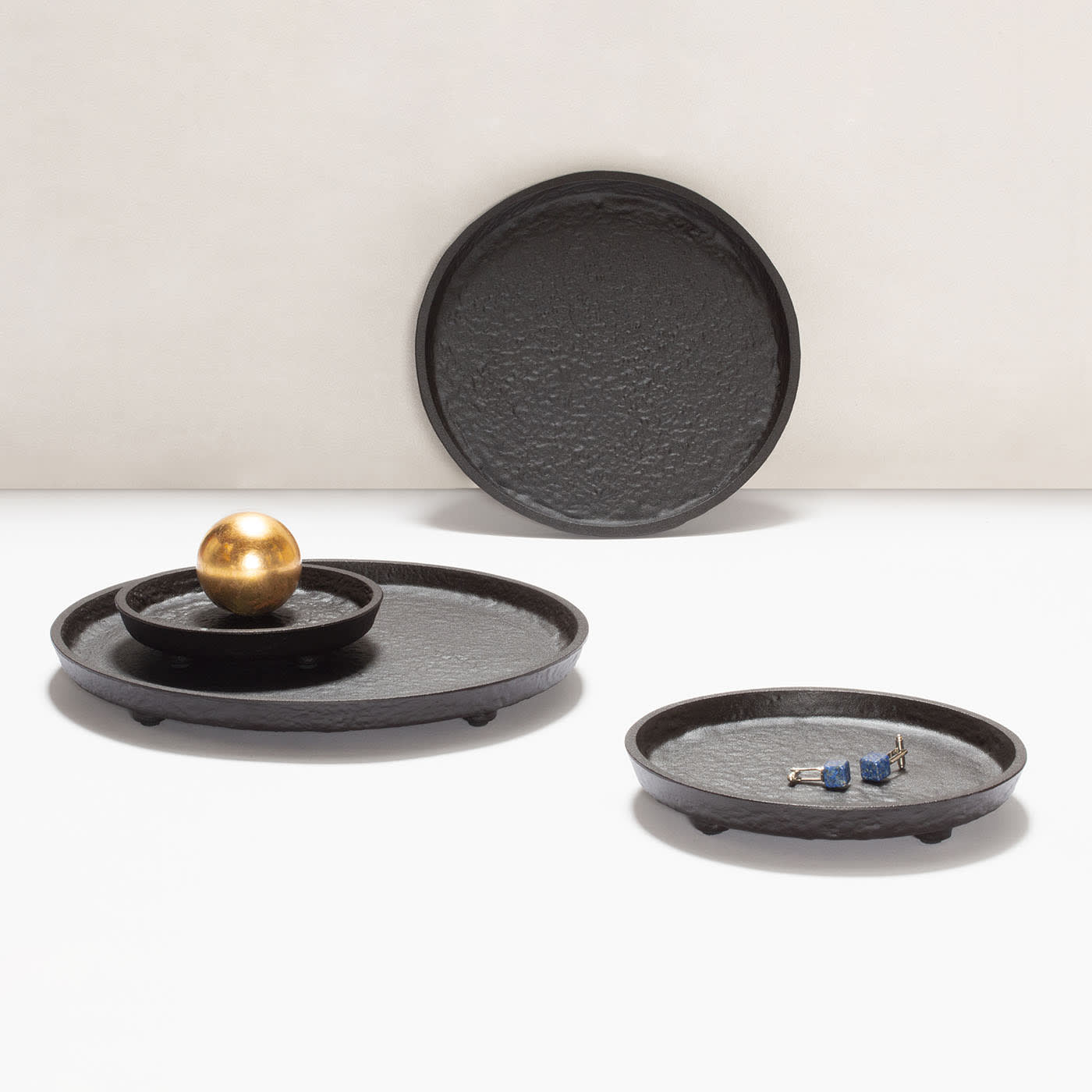 GIOBAGNARA | MONZA IMPERFECT BRONZE ROUND VALET TRAY | $430.00 - $820.00