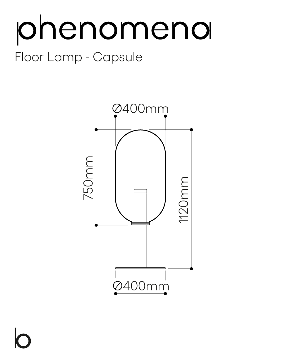 BOMMA Phenomena floor lamp capsule 1