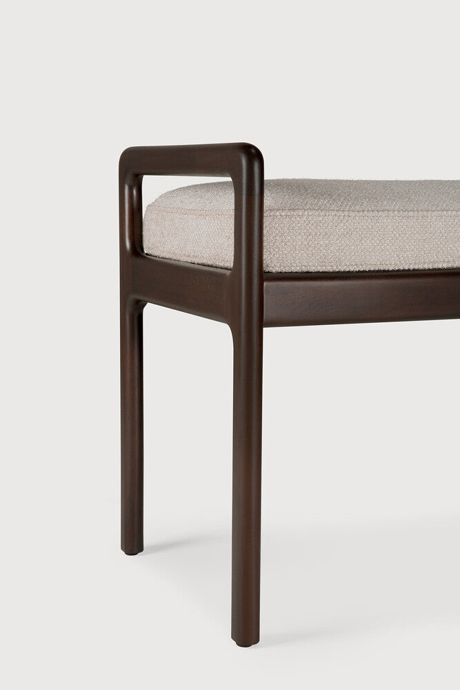 ETHNICRAFT JACK BENCH - MAHOGANY DARK BROWN - IVORY | $1,538.00