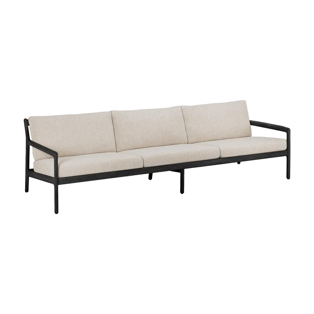 ETHNICRAFT JACK OUTDOOR 3 SEATER SOFA - TEAK BLACK | $4,719.00 - $6,486.00