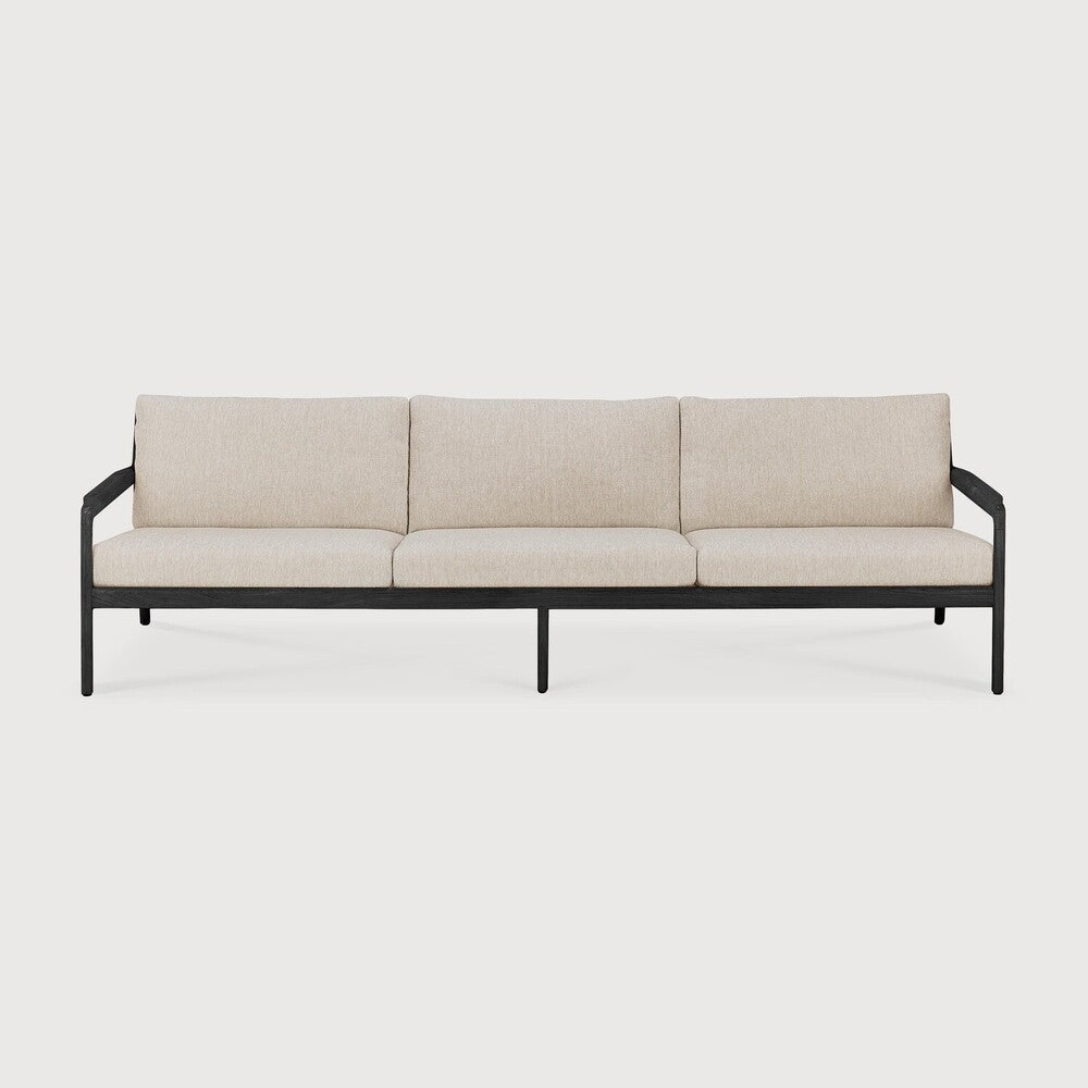 ETHNICRAFT JACK OUTDOOR 3 SEATER SOFA - TEAK BLACK | $4,719.00 - $6,486.00